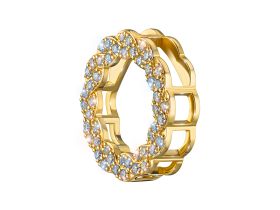 Подвеска из желтого золота с бриллиантами э0301пд09210006