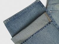 Джинсы со средней посадкой, Голубой