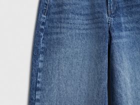 Джинсы со средней посадкой, Синий
