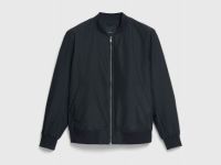 Утеплённый бомбер, Черный