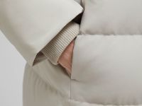 Длинный пуховик с натуральным пухом