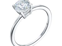 Помолвочное кольцо из белого золота с бриллиантом э0901кц08210868