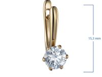 Серьги из желтого золота э0312сг04184100_white