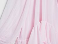 Платье мини с рюшами, Розовый