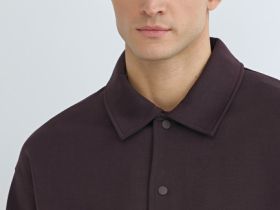 Куртка с воротником поло, Фиолетовый