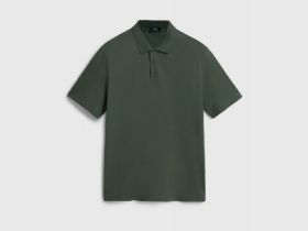 Базовое поло из хлопка, Зеленый