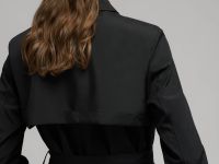 Двубортный тренч с поясом