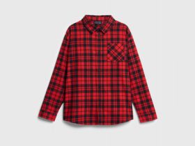 Рубашка в клетку для мальчиков, Красный