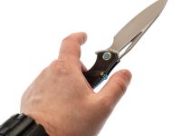 Нож складной RK1902 Rikeknife, сталь M390, рукоять титан/карбон, красный