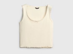 Майка пижамная из трикотажа пуантель, Желтый