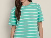 Футболка свободного силуэта в полоску