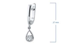 Серьги из белого золота с бриллиантами э4701сг08170100