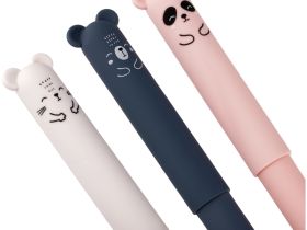 Ручка гелевая MESHU "Cutes" синяя, 0,5 мм, стираемая, корпус ассорти