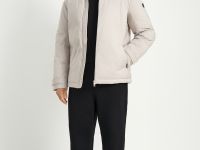 Утепленная куртка с воротником-стойкой