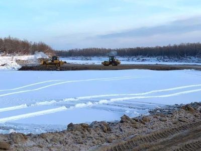 В Якутии завершается подготовка инфраструктуры для возведения Ленского моста на правом берегу реки