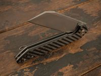 Складной нож CJRB Rampart, сталь D2, Carbon Fiber