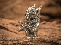 Бусина для темляка Валькирия, мельхиор