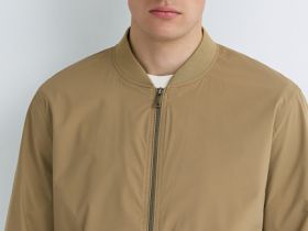 Бомбер на молнии, Бежевый