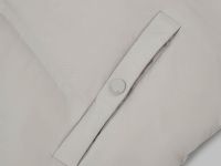 Удлиненный пуховик с натуральным пухом и термостежкой