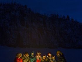 Зима на реке Синяя. Синские Столбы