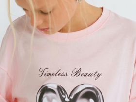 Футболка с AR-принтом для девочек, Розовый