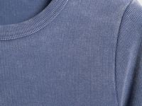 Платье в рубчик с эффектом стирки, Синий