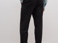 Брюки прямого кроя с эластичным поясом