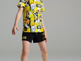 Фуфайка трикотажная для девочек (футболка)