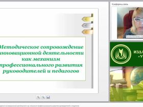 Методическое сопровождение инновационной деятельности как механизм профессионального развития руководителей и педагогов