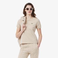 Женская хлопковая футболка Lacoste