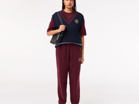 Футболка Lacoste оверсайз унисекс из органического хлопка