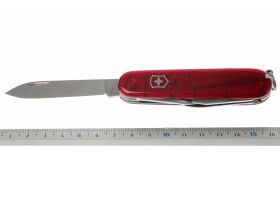 Нож перочинный Victorinox Spartan, сталь X55CrMo14, рукоять Cellidor®, полупрозрачный красный, 12 функций, 91мм