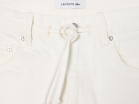 Женские джинсовые короткие шорты Lacoste