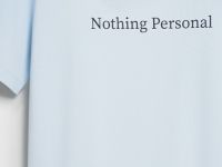 Футболка с принтом, Голубой