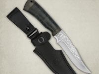 Нож Хазар, АиР, кожа, 95х18