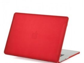 Чехол BTA-Workshop для Apple MacBook Pro 15 with Touch Bar Late (2016) матовый (прозрачно-красный)