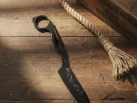 Скелетный нож Mr.Blade Abuser LE Ghost blackwash, сталь AUS-8