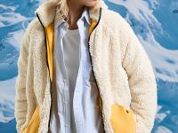 Бомбер (куртка) «Если упал, значит ехал» L–XL Белый