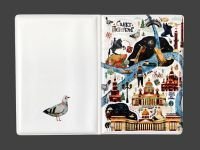 Обложка для паспорта " Карта Петербурга"