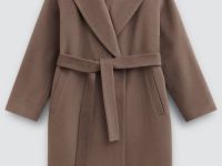 Пальто из шерсти с поясом