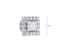 Пусеты из белого золота с бриллиантами э4701пс11171600