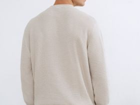 Текстурный джемпер, Белый