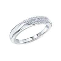Серебряное кольцо с фианитами