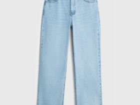 Укороченные прямые джинсы Straight, Голубой