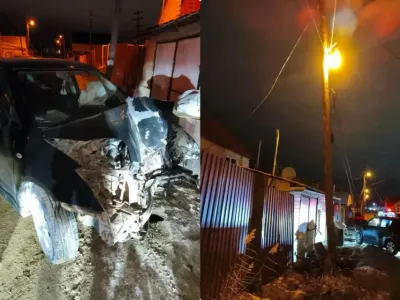 Водитель наехал на опору ЛЭП и оставил часть Якутска без света