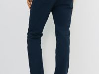 Брюки «5 карманов» Slim из твила, Синий