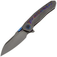 Складной нож Remette Kestrel DLC, сталь S35VN, рукоять титан/Timascus