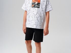 Комплект трикотажный для мальчиков: фуфайка (футболка), шорты