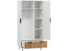 Распашной шкаф Леванте 2-97x205 Белый