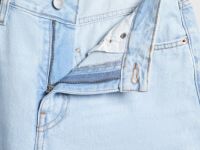 Свободные джинсы со средней посадкой, Голубой